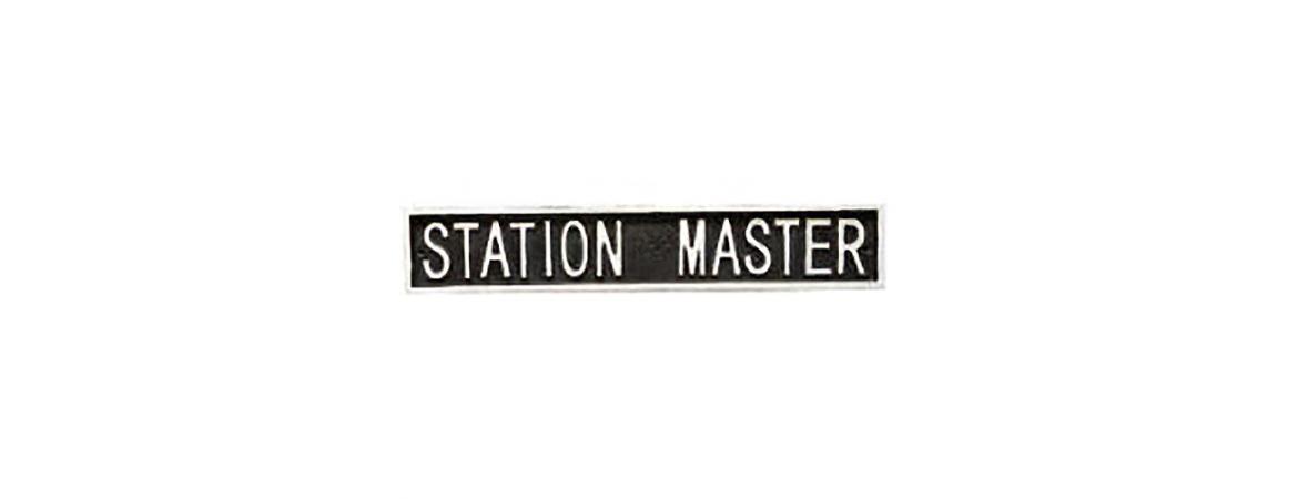Station Master Plaque