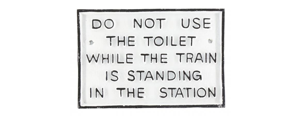 Do Not use Toilet Sign