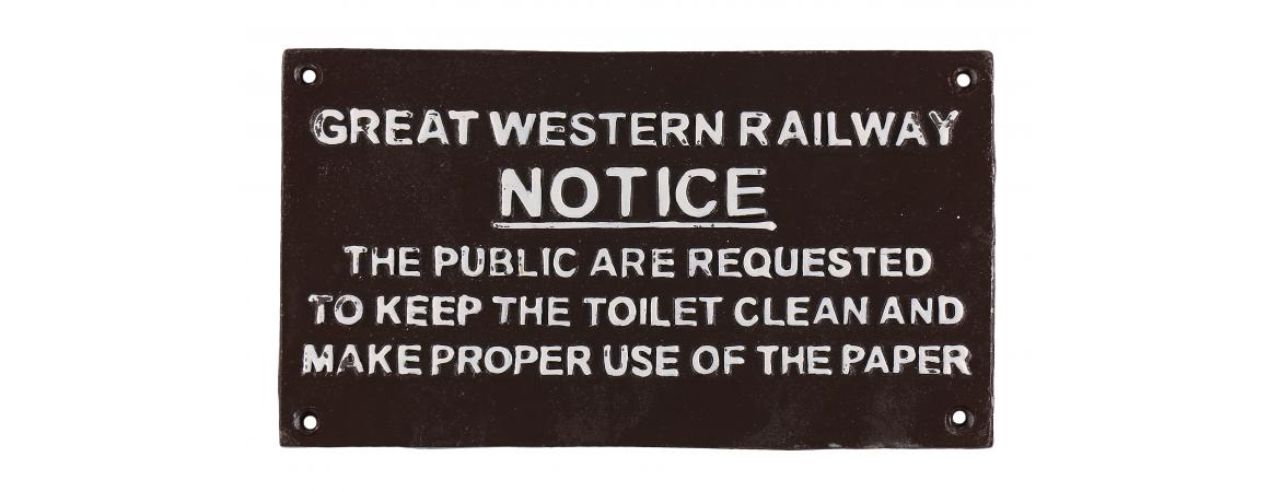 GWR Notice Sign