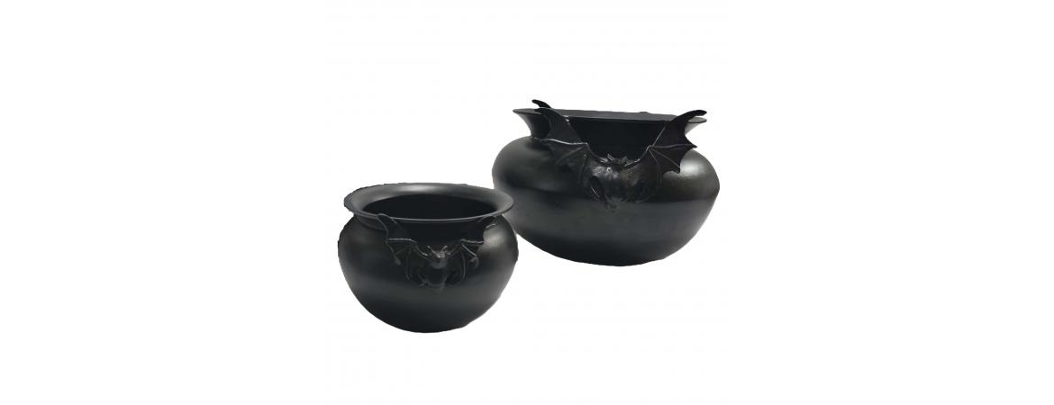 Cauldron with Bat