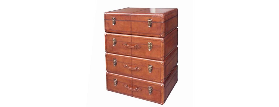 Handcrafted Dresser with Drawers - Cognac
