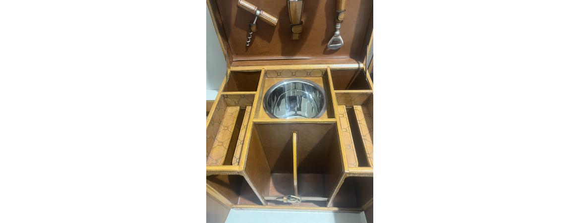 Handcrafted Mini Bar - Tan