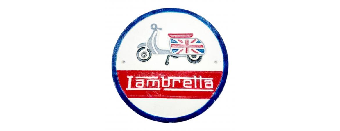 Lambretta Scooter Plaque - Cast Iron