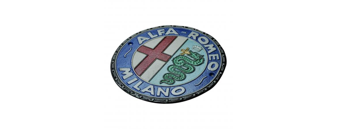 Alfa Romeo Wall Plaque - Cast Iron