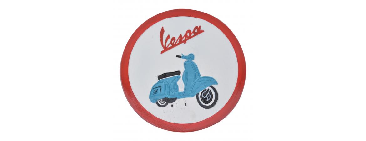 Vespa Wall Plaque - Cast Aluminium