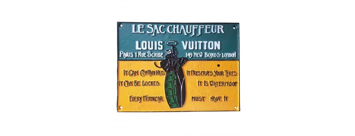 Louis Vuitton Wall Plaque - Cast Aluminium