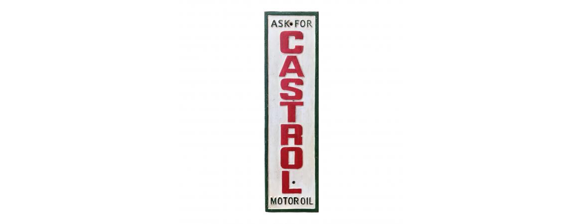 Ask For Castrol Wall Plaque - Cast Iron