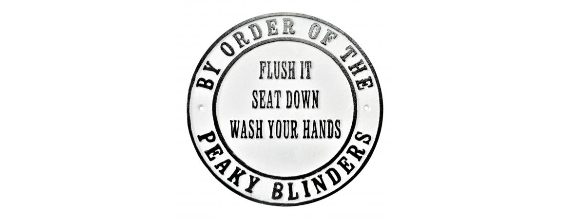 Peaky Blinders Flush It - Cast Iron