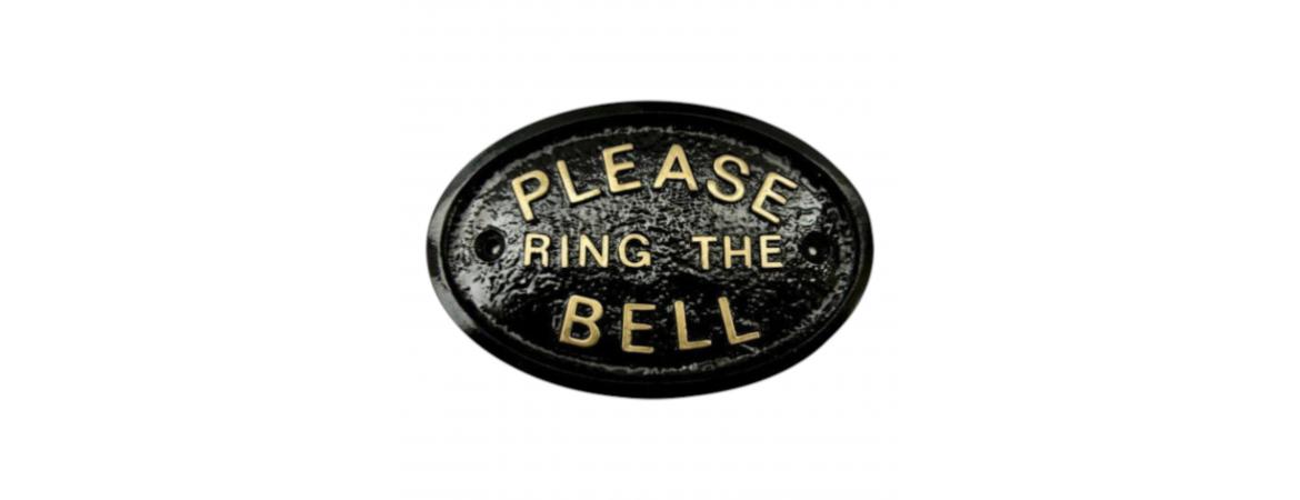 Please Ring The Bell - Cast Iron