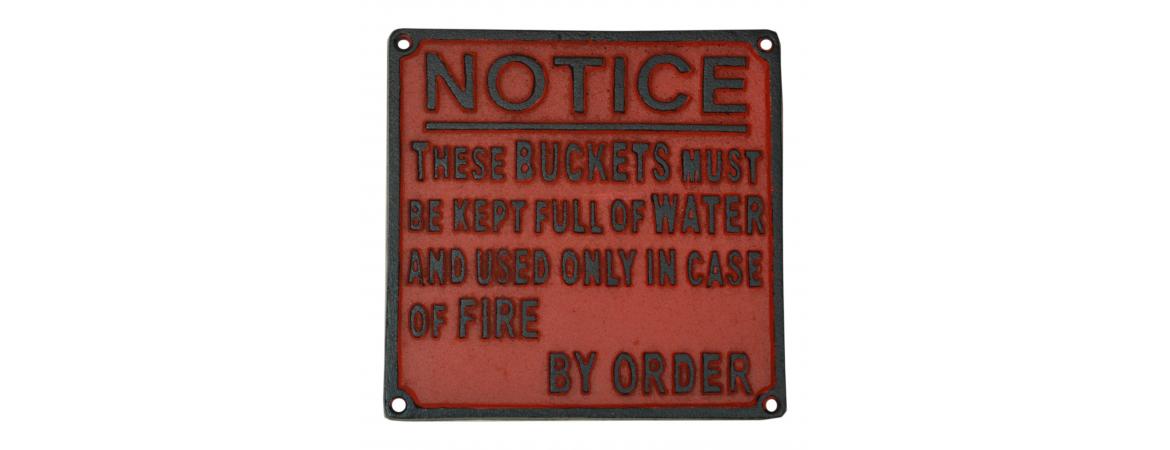 Notice By Order - Cast Iron