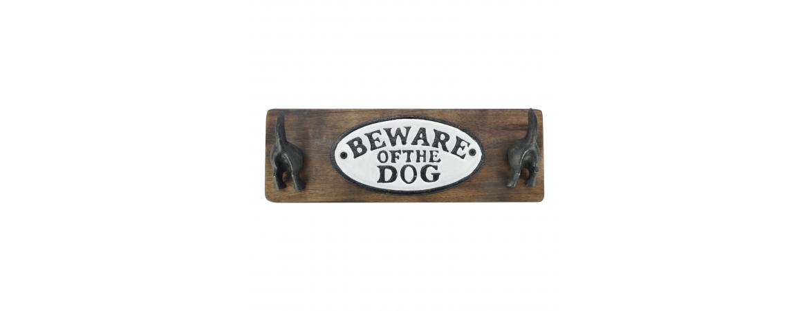 Beware of Dog Sign Wall Hook