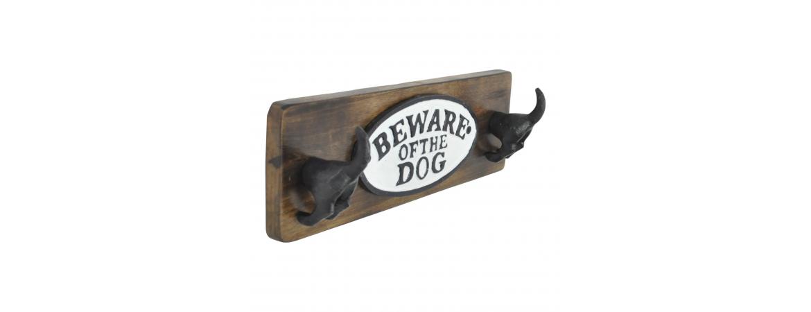 Beware of Dog Sign Wall Hook