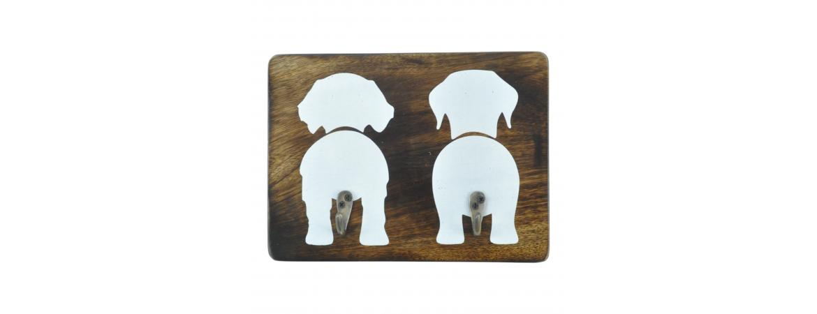 2 Dogs Wall Hook