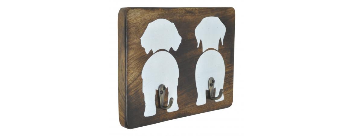 2 Dogs Wall Hook