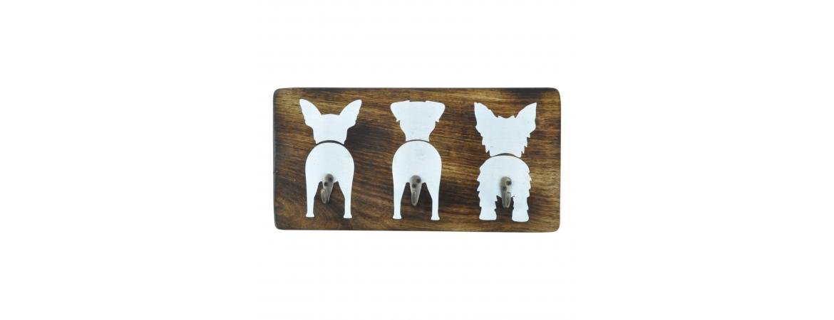 3 Dogs Wall Hook