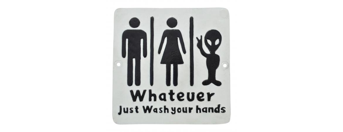 Just Wash Your Hands - Cast Aluminium/Iron