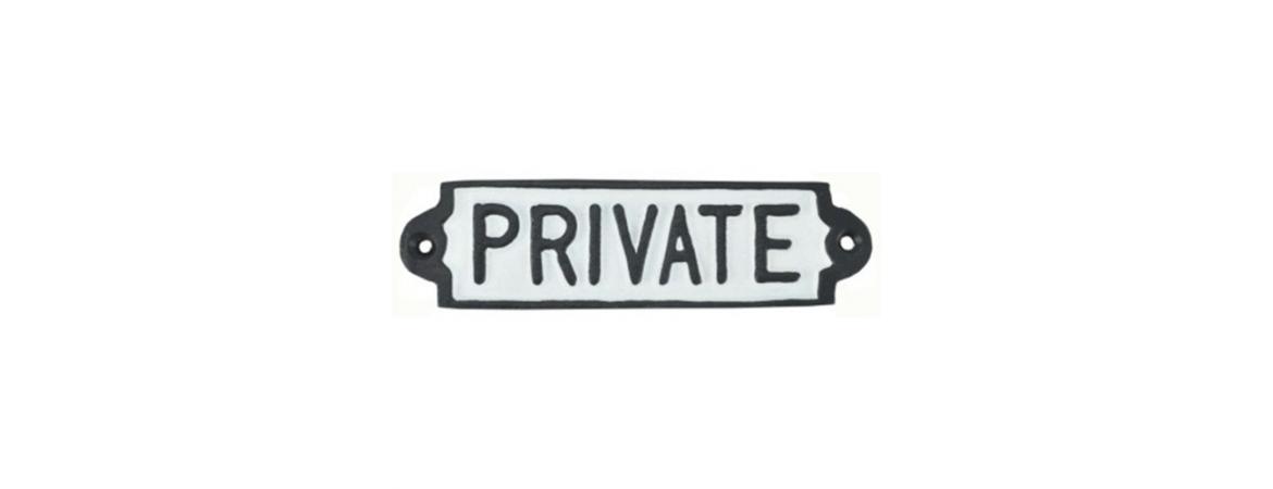 Private Sign