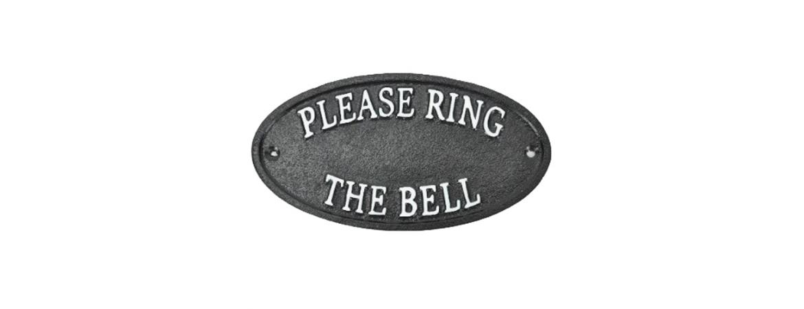 Please Ring the Bell Sign
