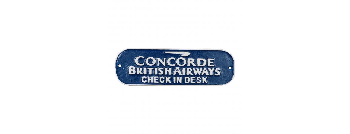 Small Concorde Check In - Aluminium