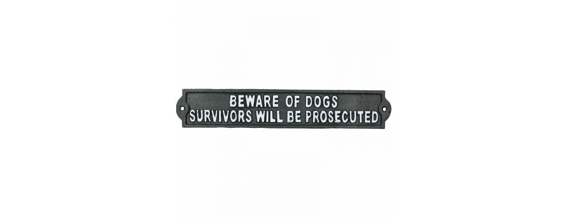 Beware of Dog - Cast Iron