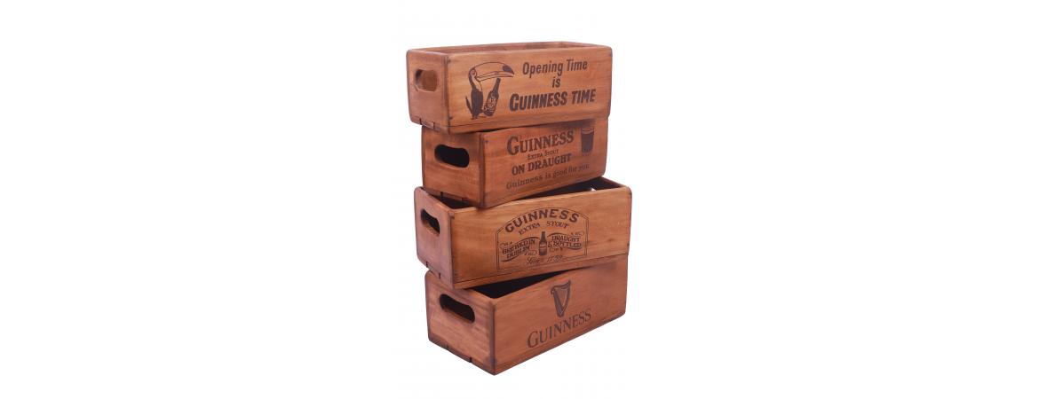 Set of 4 Rectangular Boxes - Guinness