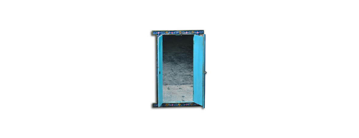 Handpainted Shutter with Mirror