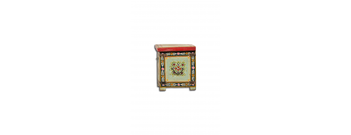 Hand Painted Lift Top Chest