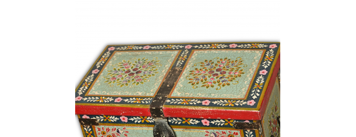 Hand Painted Lift Top Chest