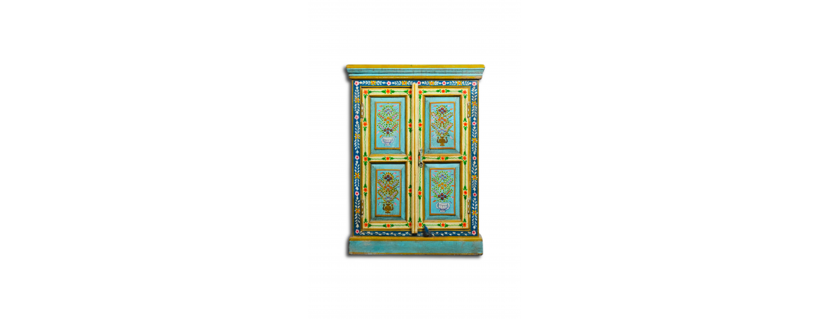 Hand Painted 2 Door Cabinet