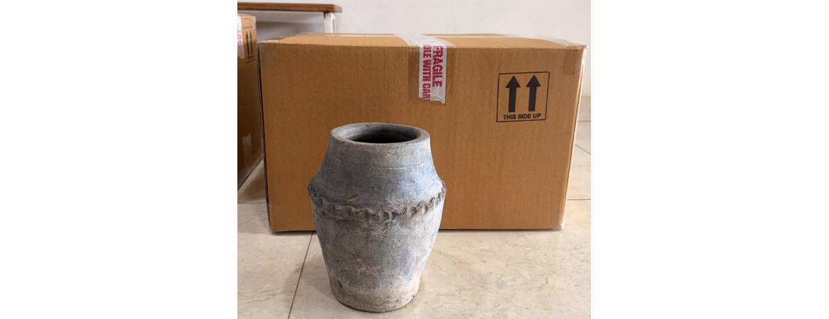 Pack of 4 Small Assorted Clay Pots