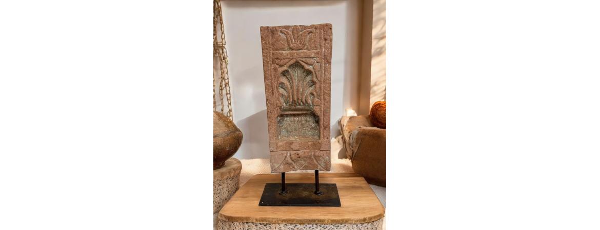 Assorted Antique Temple Stone Candle Stand