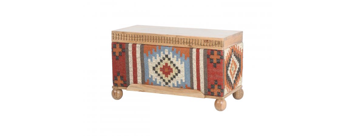 Storage Ottoman Red