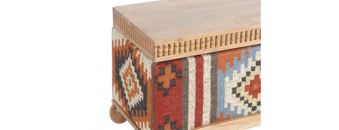 Storage Ottoman Red