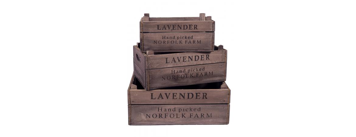 Damson Box - Lavender Set of 3