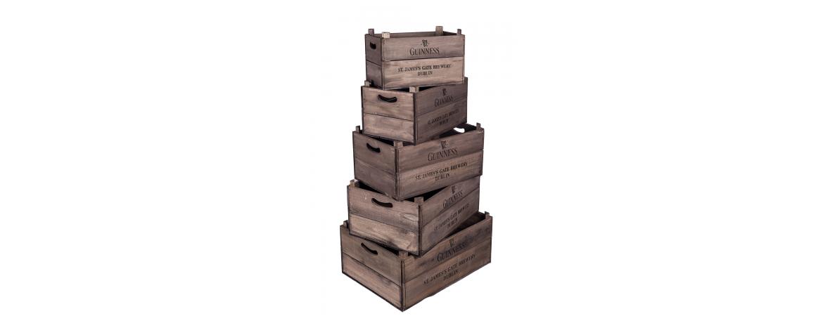 Set of 5 Apple Boxes