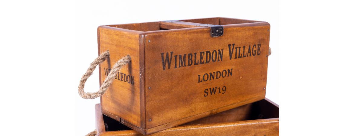 Set of 3 Rectangular Fish Boxes - Wimbledon Village