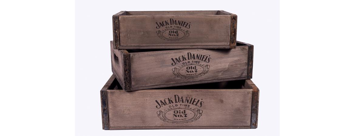 Set of 3 Jack Daniels Boxes