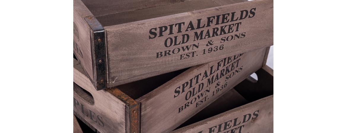 Set of 3 Spitalfields Market Boxes