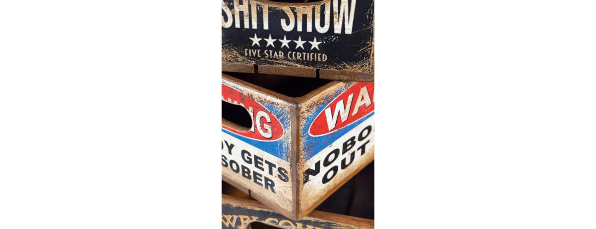 Set of 10 Rectangular Boxes Pub Banter