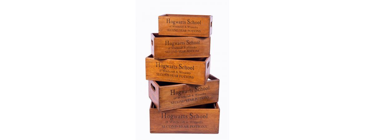 Set of 5 Shellfish Nesting Boxes - Hogwarts School