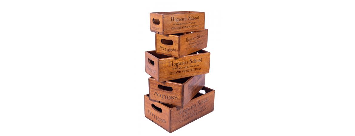 Set of 5 Shellfish Nesting Boxes - Hogwarts School