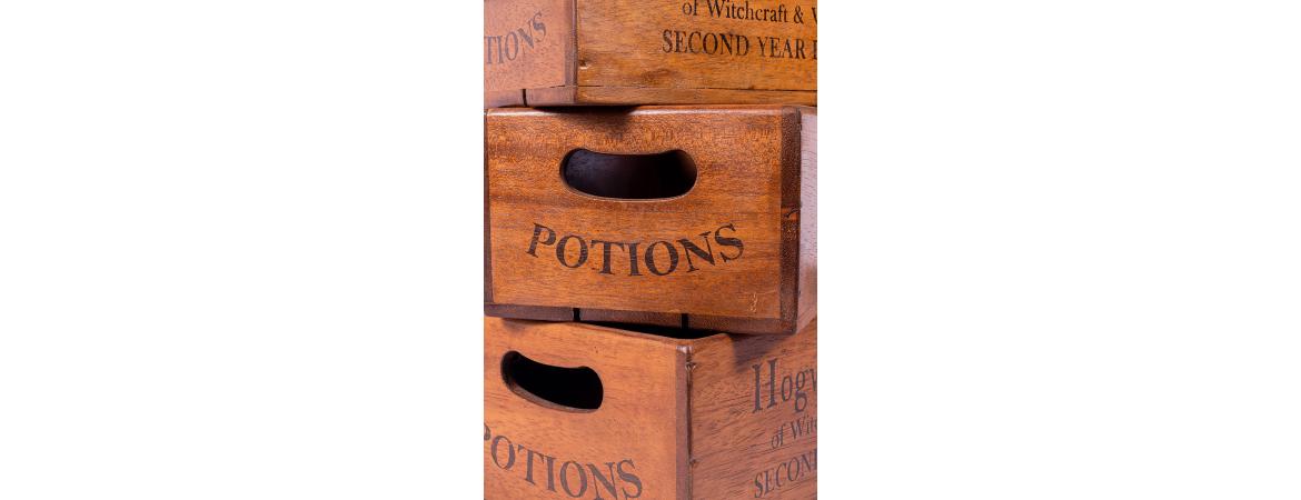 Set of 5 Shellfish Nesting Boxes - Hogwarts School