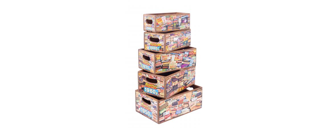 Set of 5 Shellfish Boxes - Nostalgic Confectionary