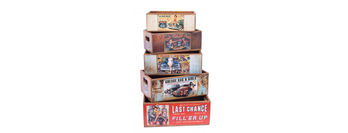 Set of 5 Shellfish Boxes - Garage Girls