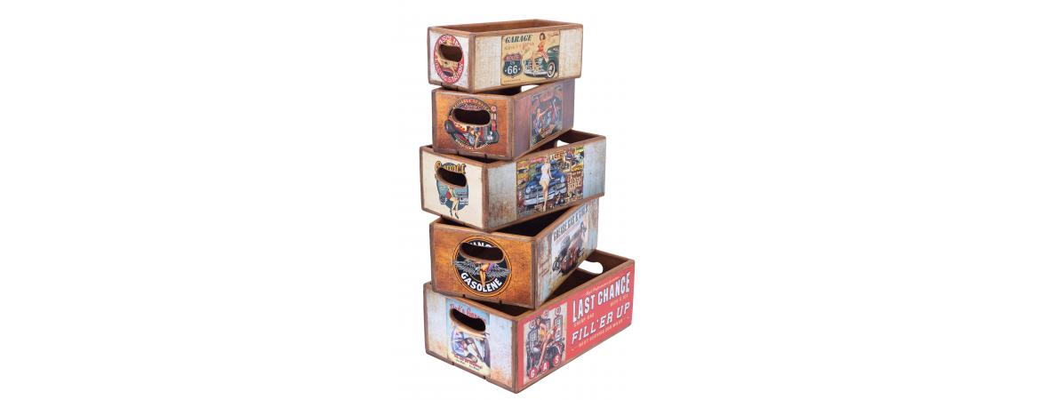 Set of 5 Shellfish Boxes - Garage Girls