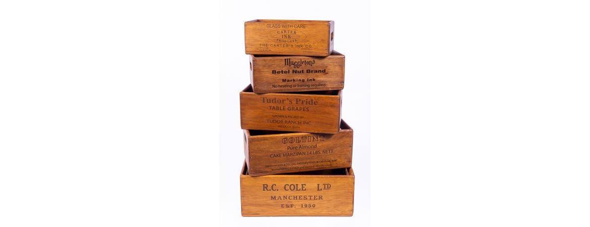 Set of 5 Shellfish Nesting Boxes - R.C Cole