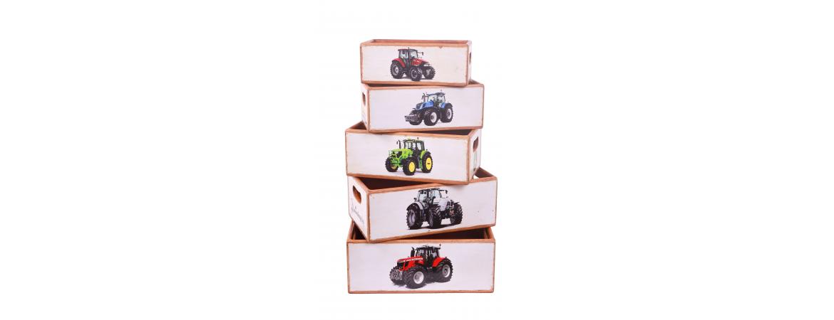 Set of 5 Shellfish Nesting Boxes - New Tractor