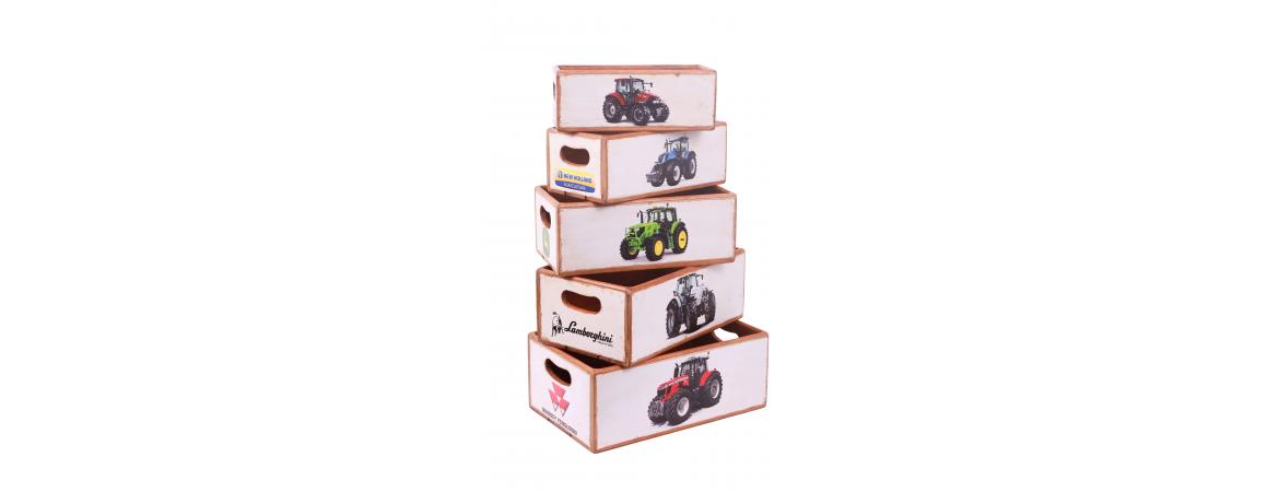 Set of 5 Shellfish Nesting Boxes - New Tractor