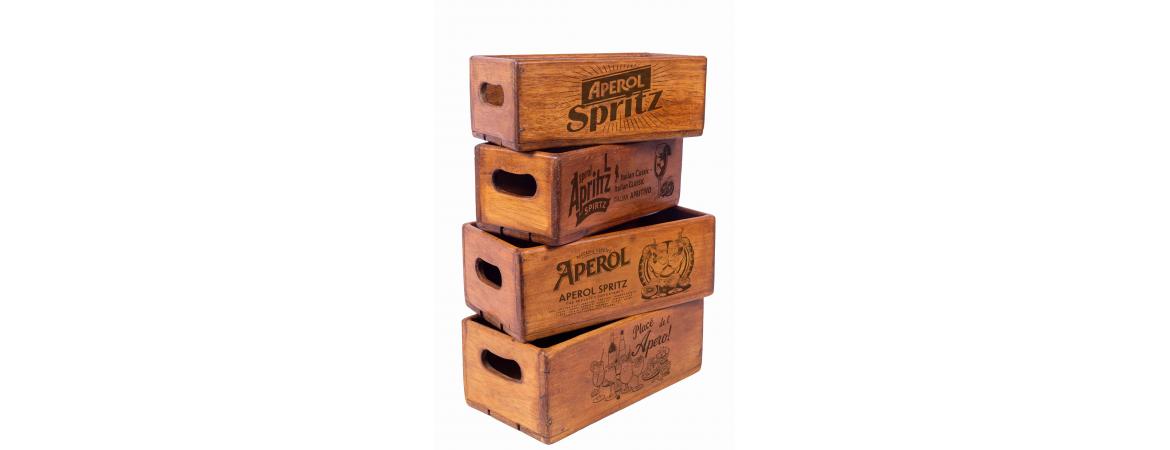 Set of 4 Rectangular Boxes - Place Del Aperol