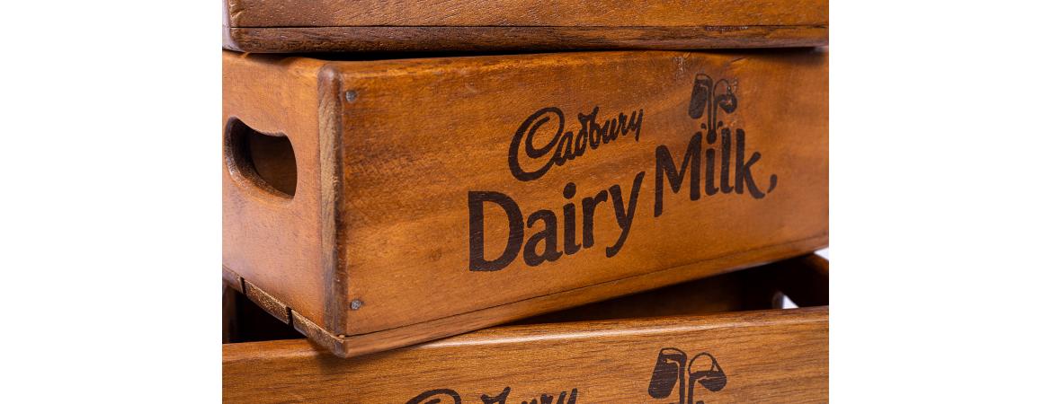 Set of 4 Rectangular Boxes - Cadbury